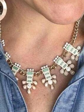 Plunder Aqua Statement Necklace